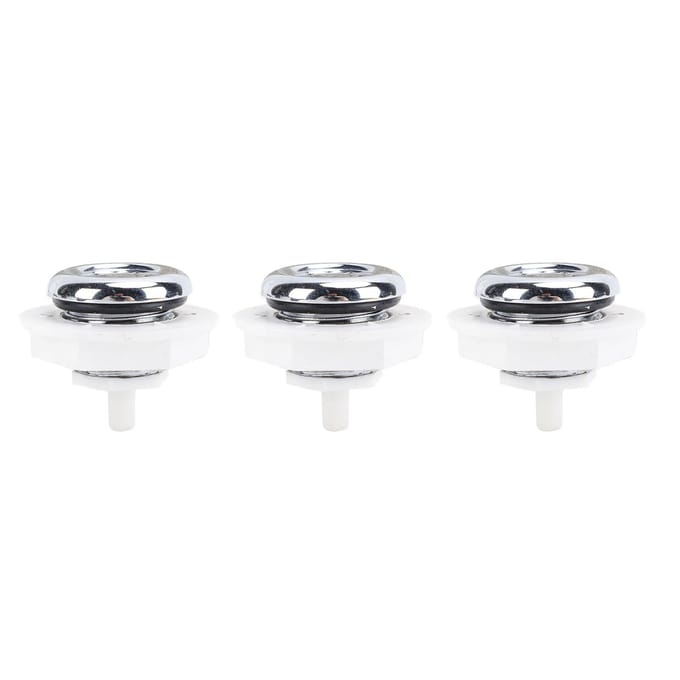 3 STUKS 7 Gaten Spuitmonden PVC Materiaal Bubble Jet Spuitmond Accessoire voor Spa Badkuip Zwembad white