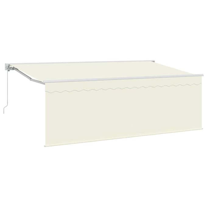 vidaXL - Uitschuifbare - luifel - Crème - 400 - x - 200 - cm - Polyester - en - Aluminium