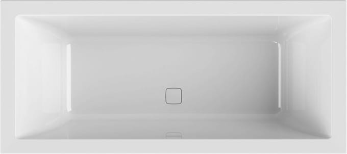 Ben Quadralux inbouwbad 2-persoons 190x90cm glans wit acryl incl. afvoer wit