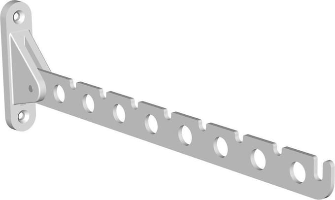 Element 4745 Kledinghaak Wit - 30 cm