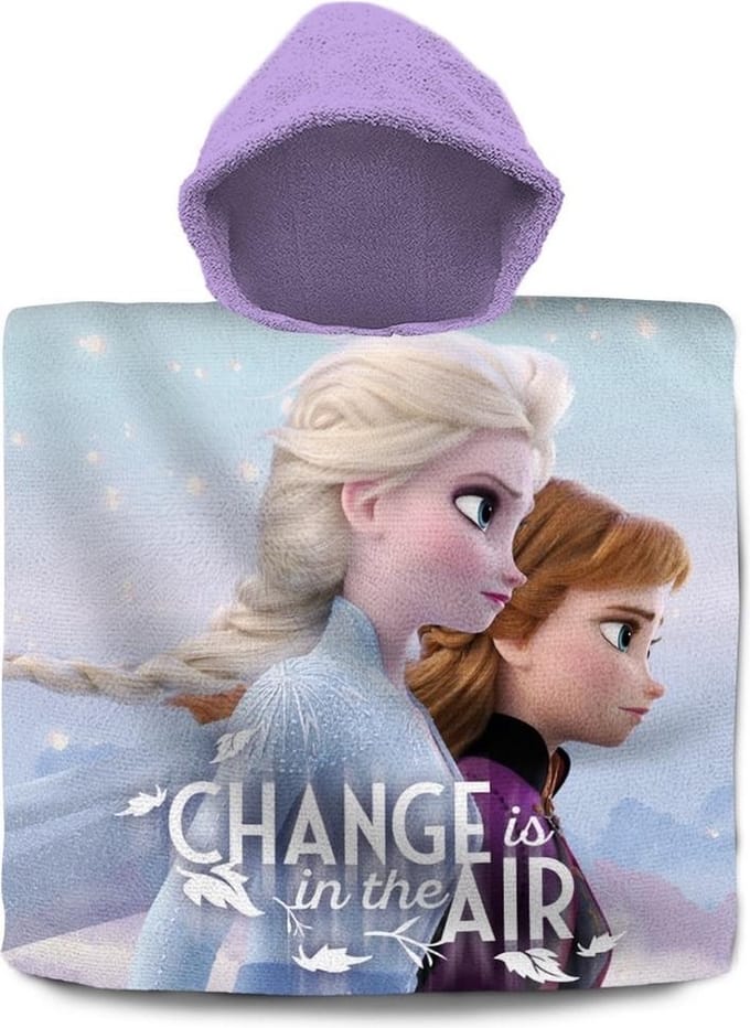 Disney Badponcho Frozen Ii 120 X 60 Cm Katoen Paars