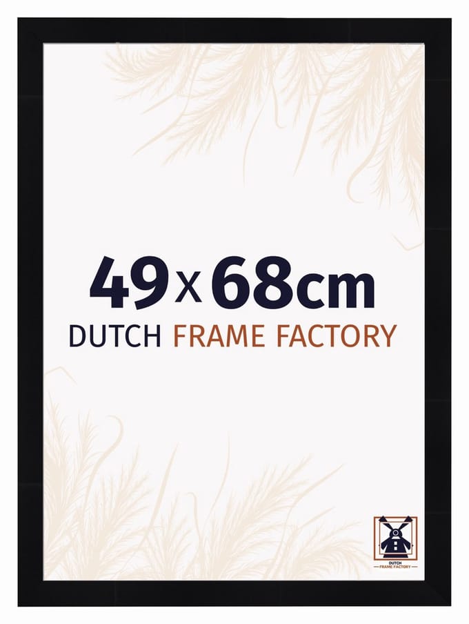 Fotolijst 49x68 cm - MDF - Zwart Hoogglans - Praag
