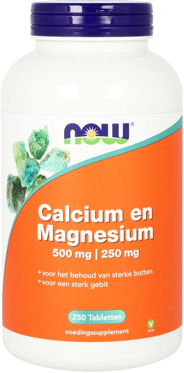 NOW Calcium 500mg magnesium 250mg 250 Tabletten