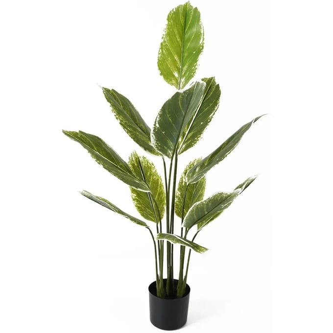 Present Time Kunstplant Calathea Large - Groen - 70x70x116cm - Modern