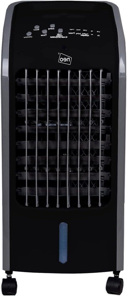 Mini Air Cooler - Ventilator Koeler - Persoonlijke Koelte - Oscillerende Toren - 4L Tank - Zwart