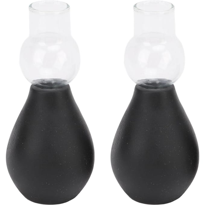 2 Sets Glazen Cupping Tools voor Buste Vacuüm Zuignappen en Bollen voor Borst Extractie en Massage L