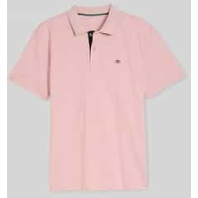 Tom Tailor - Piqué poloshirt met geborduurd logo - Maat M - Twinkle Pink