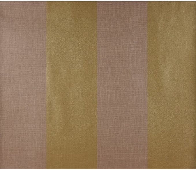 Behang blokstreep bruin/goud - 5617-07