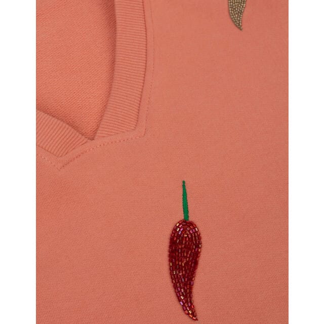Oilily Hamsa Sweater- maatL Crabapple