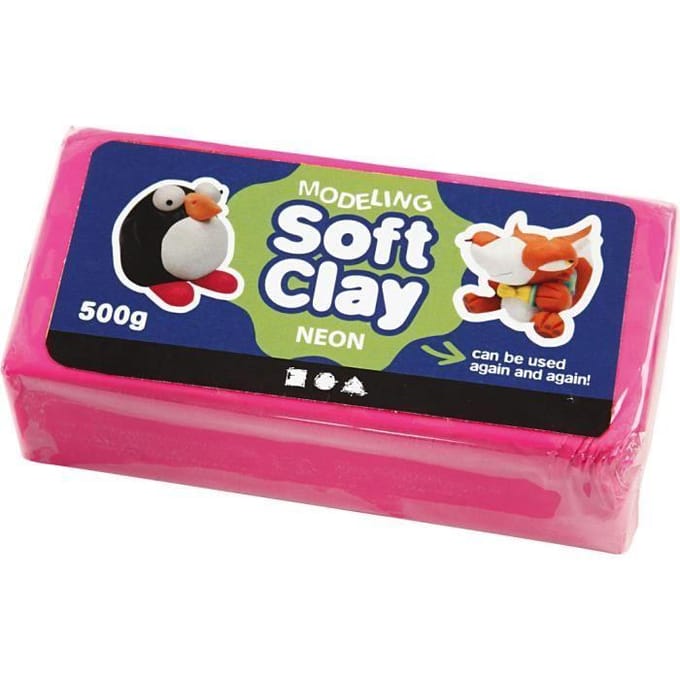 CC Soft Clay 500 gr Neon Roze