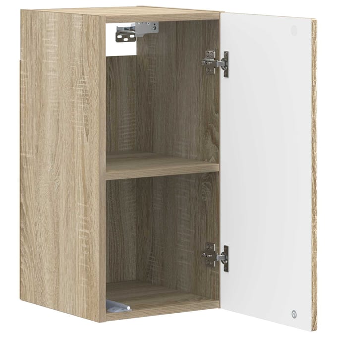 vidaXL - Badkamer - wandkast - DELFT - Sonoma - Eiken - 30 - x - 31 - x - 59 - cm