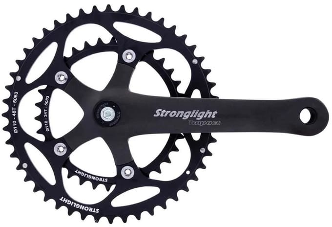 Stronglight Impact Compact Crankstel Zilver 170 mm / 48/34t