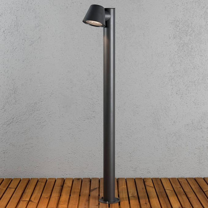 Konstsmide Tuinlamp Trieste van aluminium, antraciet
