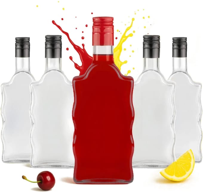 Bimberek - Flessen Set - 500 ml - Warta Fala - Voor Alcohol en Sappen