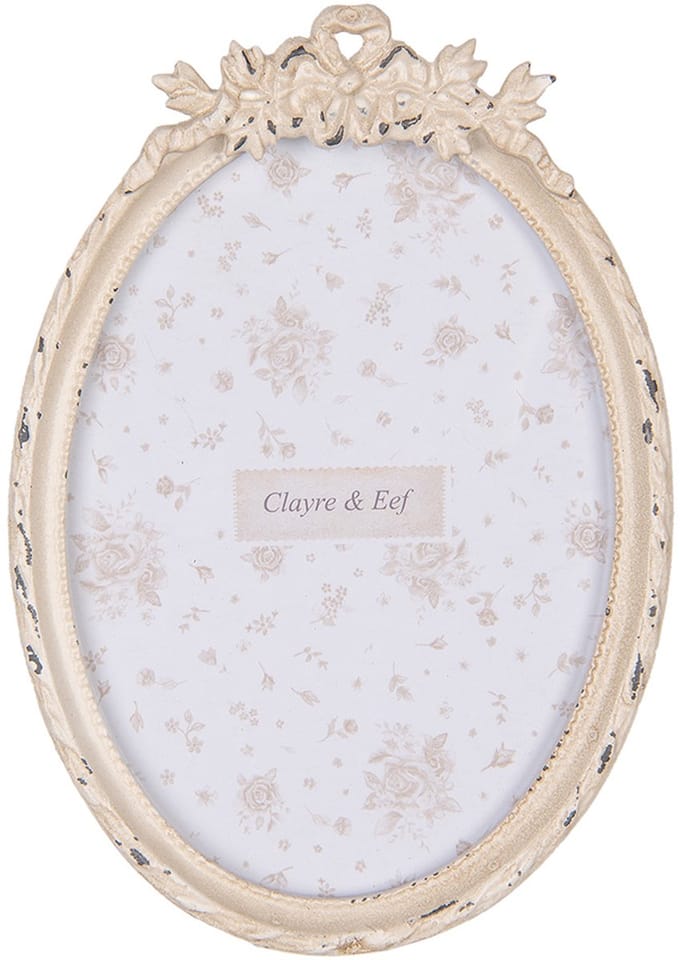 Clayre & Eef Fotolijst 13x18 cm Beige Kunststof