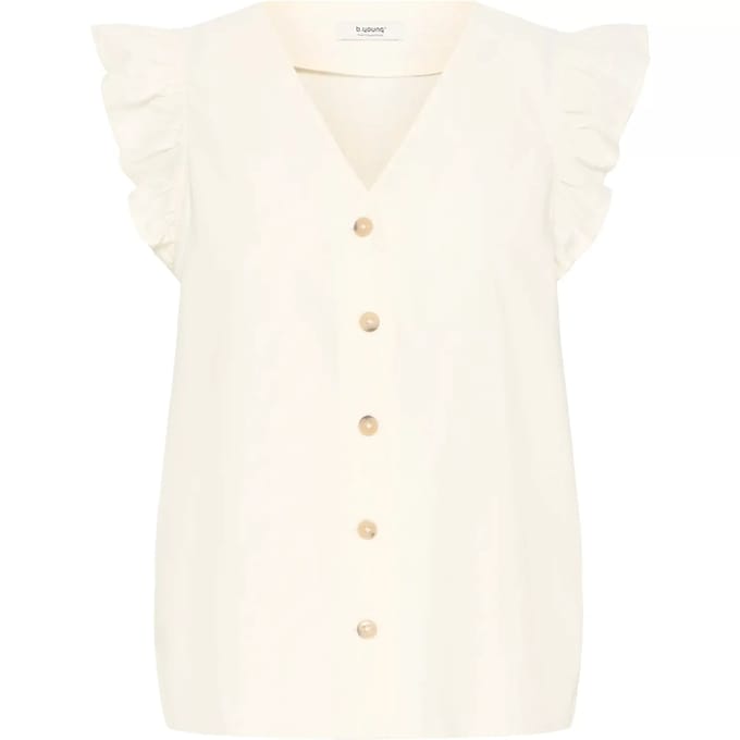 b.young - BYFALAKKA RUFFLE SHIRT - Dames - Blouses