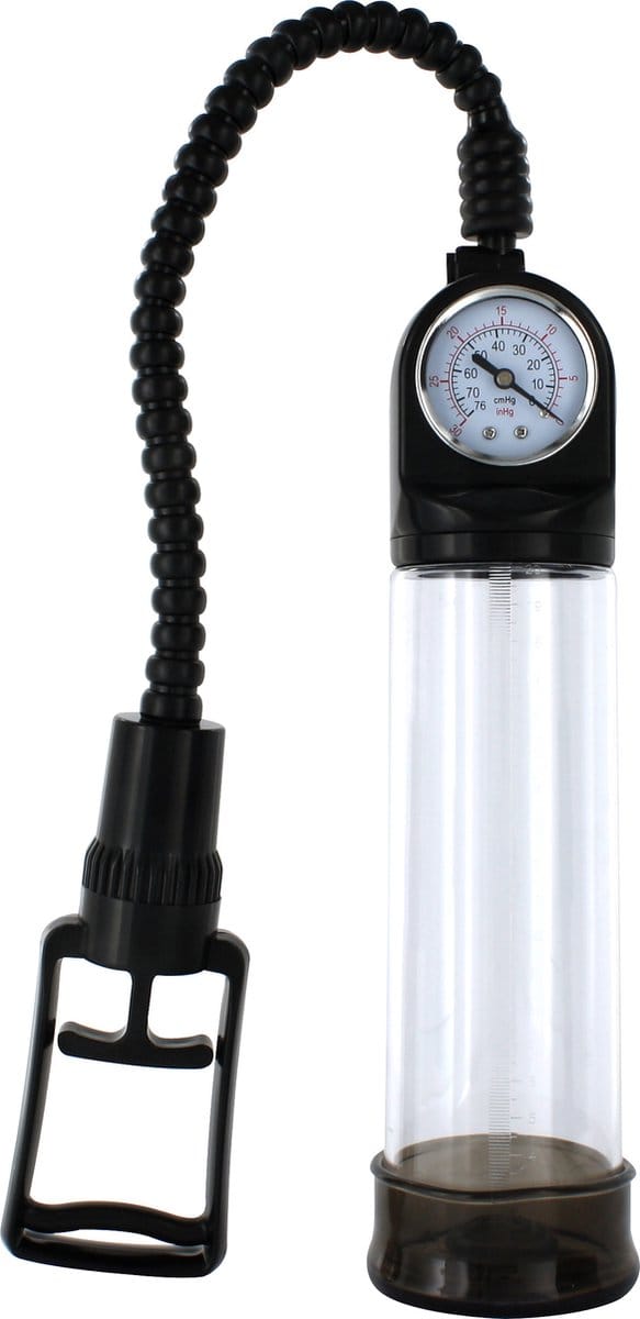 Seven Creations - Redline Psi Pump Clear - Penispomp - Zwart - Ø 70 mm