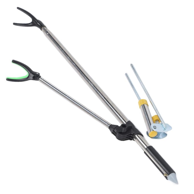 Supports de canne à pêche en acier inoxydable, insertion au sol, Support de pêche en forme de Y 2.4m / 8ft