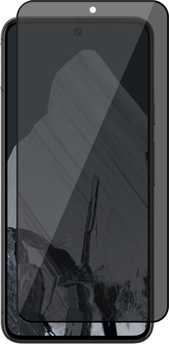 Privacy Screenprotector geschikt voor Google Pixel 8 Pro - Volledig Dekkend Glas Screen Protector