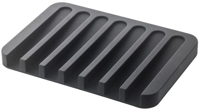 Yamazaki Flow Zeepbakje silicone - Zwart