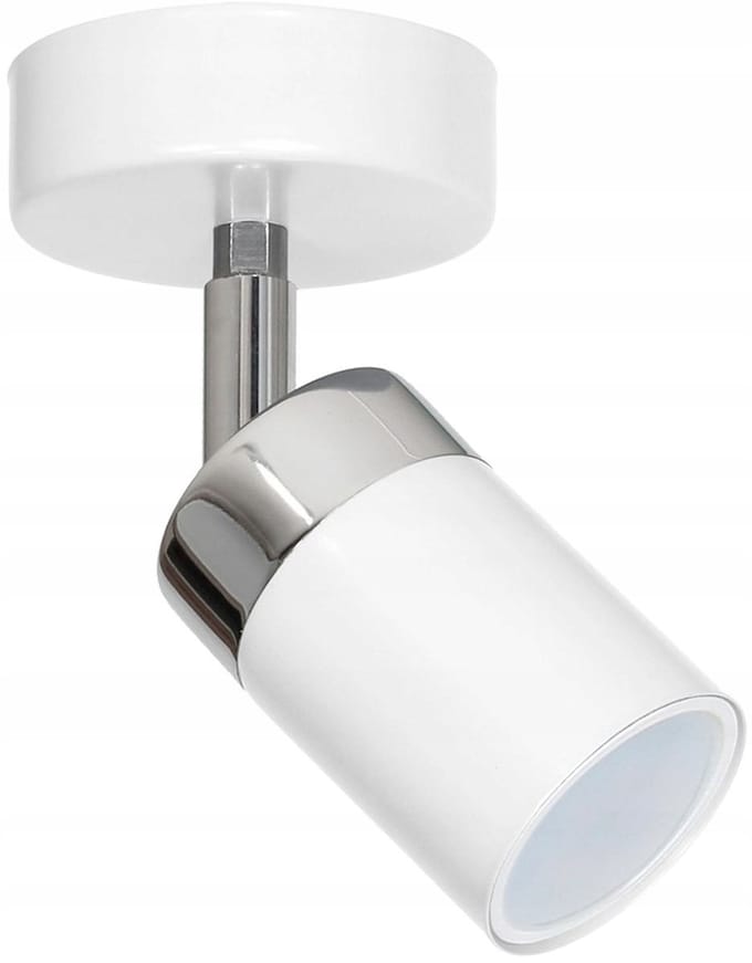 Milagro Joker Plafondlamp Wit/Chroom GU10 1x8W