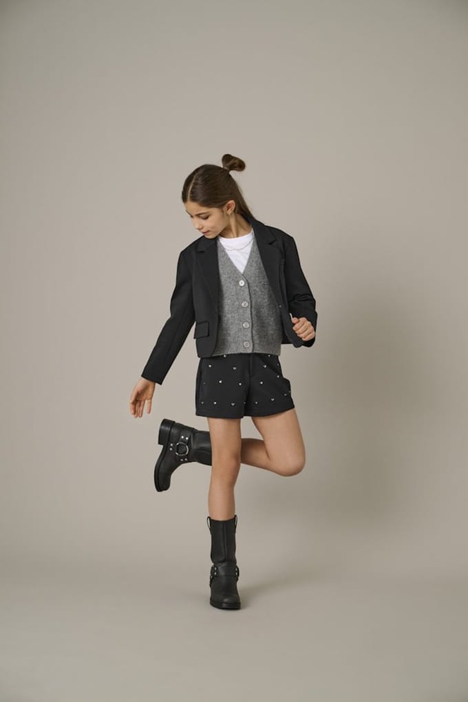 Kids ONLY winter shorts meisjes - zwart - KogPeach - straight fit