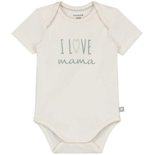 Prénatal romper i love mama White 50/56 unisex