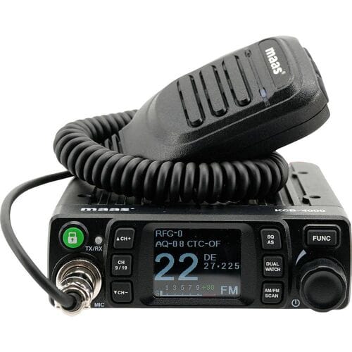 Maas® KCB-4000 - AM/FM - CB radio - 12/24 Volt - 27 MHz - VOX