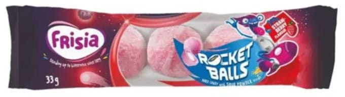 Frisia - Rocket Balls Aardbei 5-pack – 50 stuks