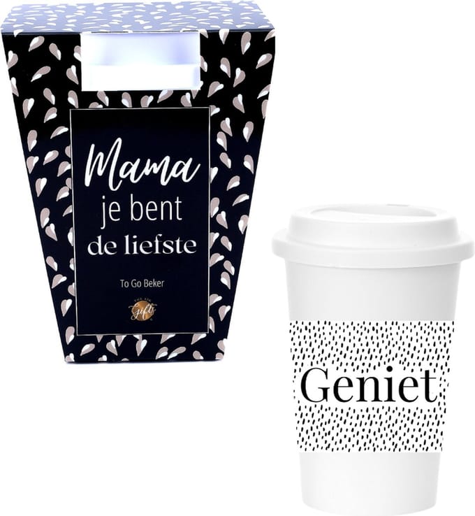 The Big Gifts - herbruikbare To-Go beker - Mama, je bent de liefste