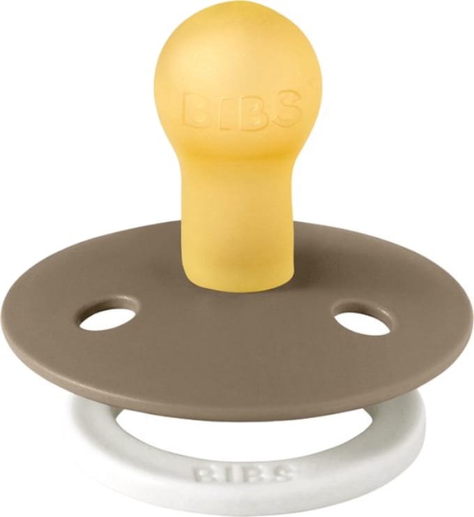 BiBs Glow In The Dark Fopspeen - Rond - Flow Pack - 18+ Mnd - Oak