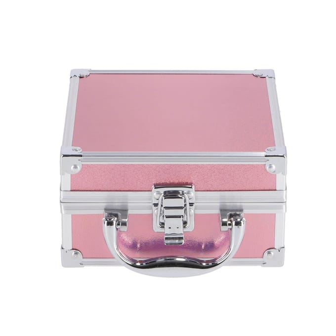 Casuelle alu mini cosmetica koffer - finish in roze