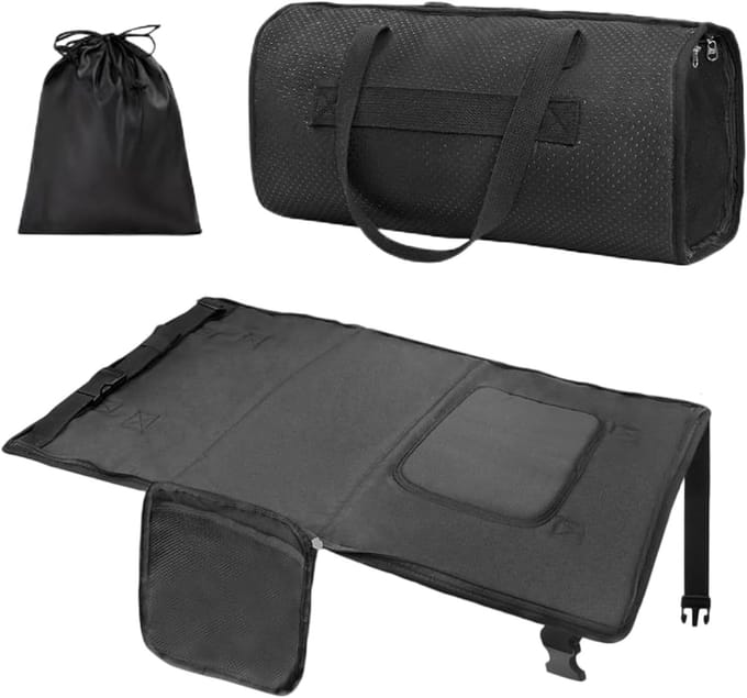 Vliegtuig Bed - Reis Extender - Comfortabel Reizen - Directe Transformatie - 30 x 26 x 5 cm - Zwart