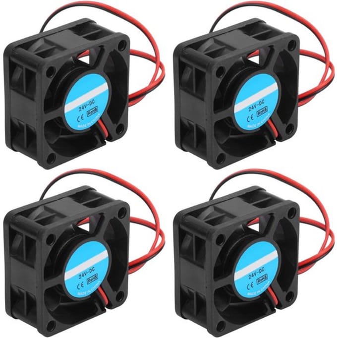Allecto - Koelventilator - Warmteafvoer - Geluidsarm - 4 stuks - 3D