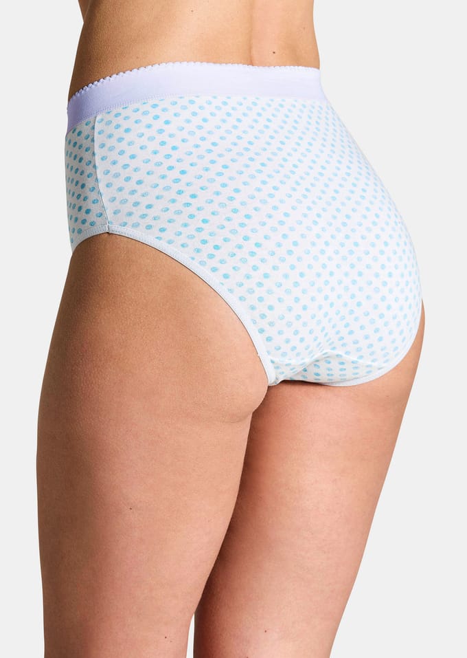 Set corrigerende slips van katoen - wit / groen / blauw - Gr. 48 van Goldner Fashion