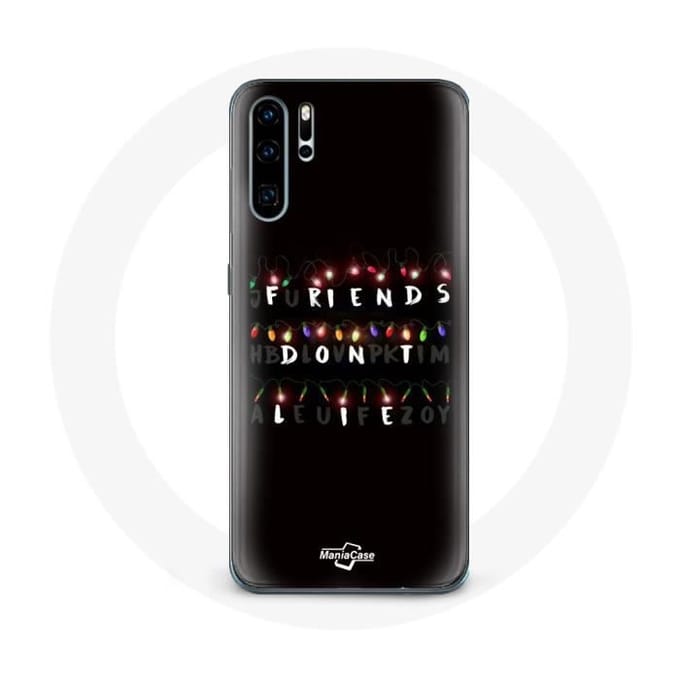 Coque de protection - Huawei - P30 - Stranger Things - Noir - Plastique - Résine