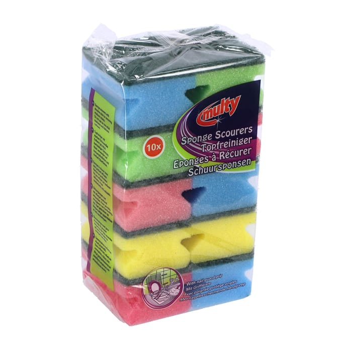 Schuursponsen 10 stuks - Easy Grip - Multy