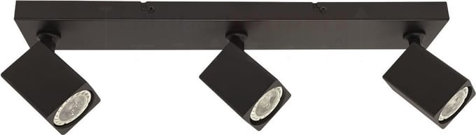 Spot Quadro Zwart GU10 3-Lichts
