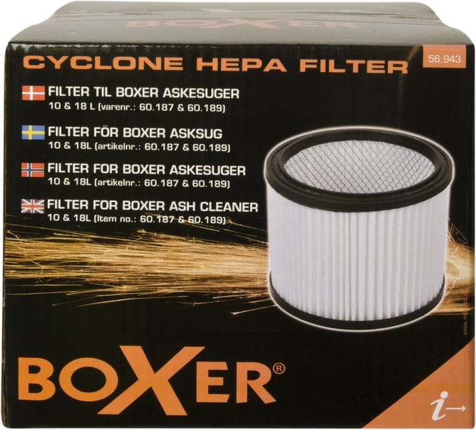Boxer HEPA-filter for ash cleaner - item no. 60.187 & 60188