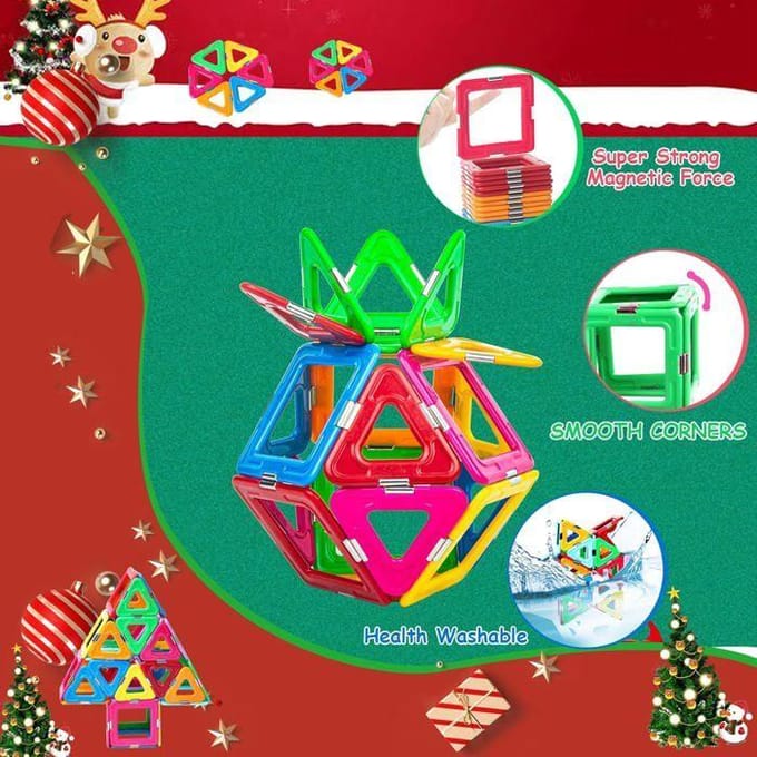 Magnetische Constructies - ZIG-ZAG GEBIEDEN - Ouder - 36 stuks - Voor kinderen 3-8 jaar - Gemengd