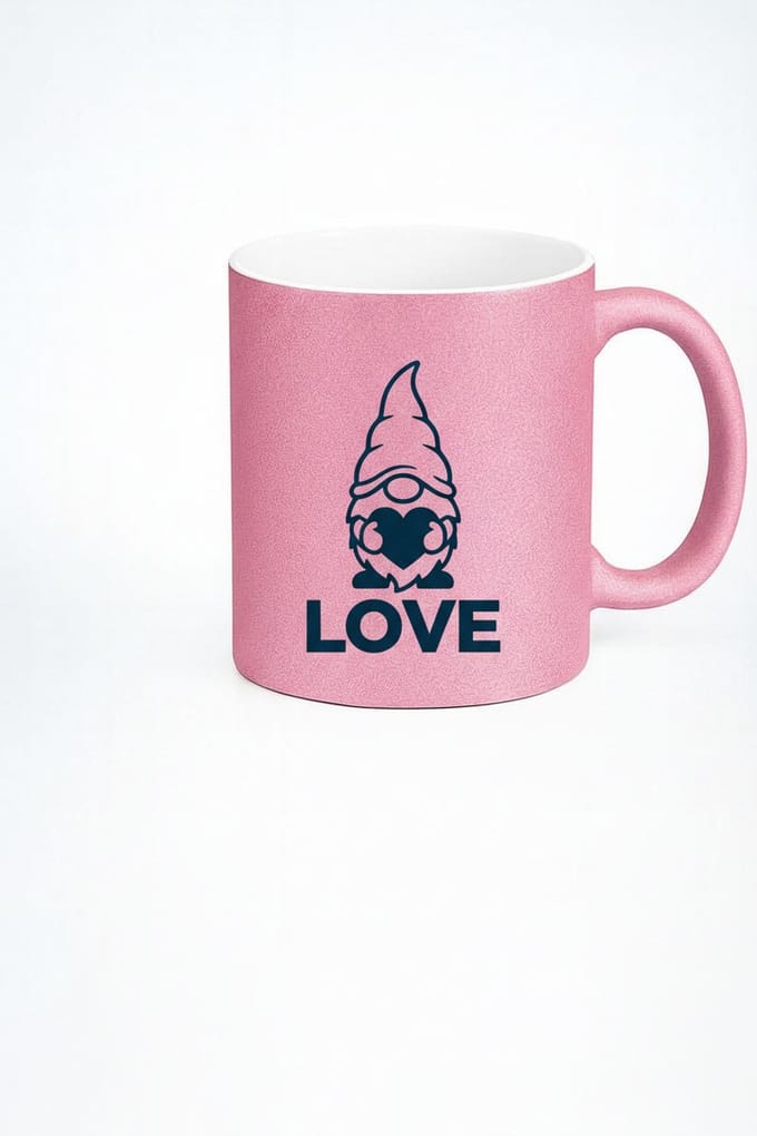 Roze Liefdesmok met Gnome & Hart - Uniek Valentijn Cadeau Beker