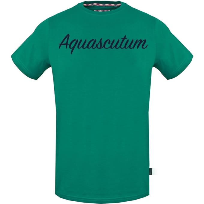 Aquascutum Signature-logo groen T-shirt