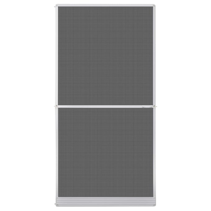 vidaXL - Scharnierend - Insectenscreen - Wit - en - Zwart - 120 - x - 240 - cm
