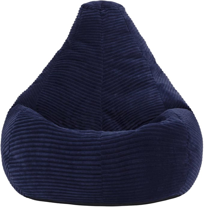 icon - Dalton Kinderzitzak Stoel - Ribfluweel - Marineblauw