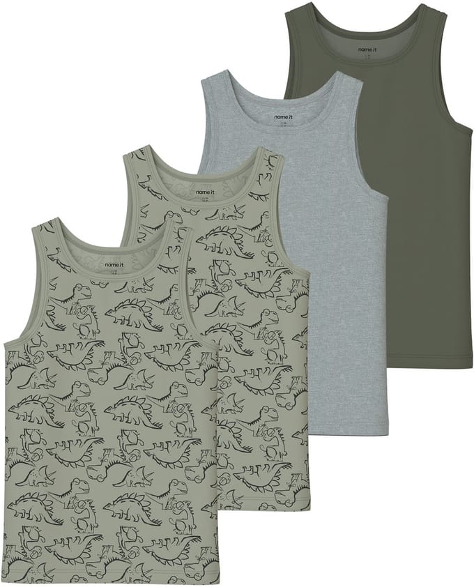 NAME IT - NKMTANK TOP 4P AOP NOOS - Jongens - Onderhemden