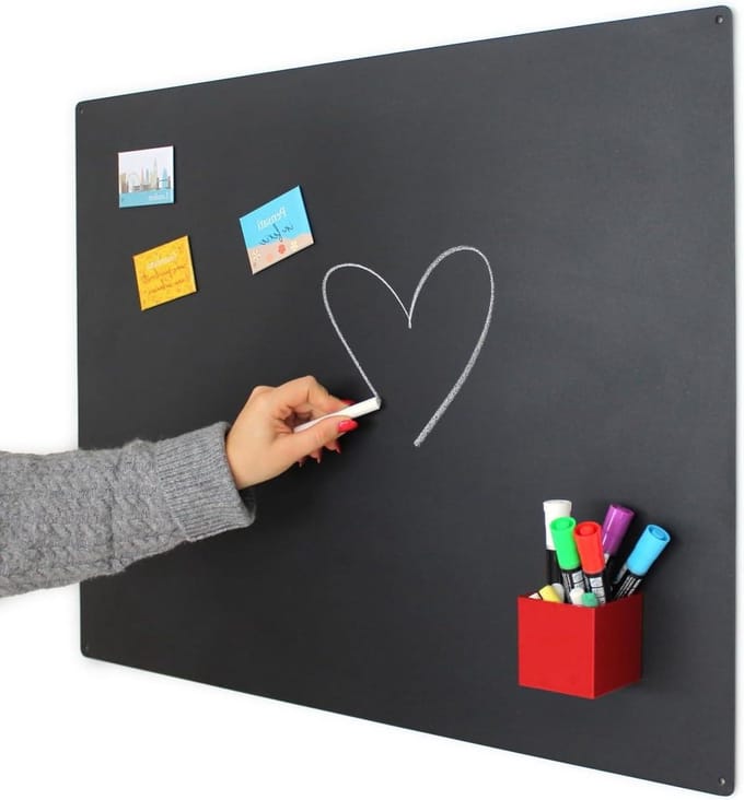 Magnetisch Krijtbord Van Staal Antraciet