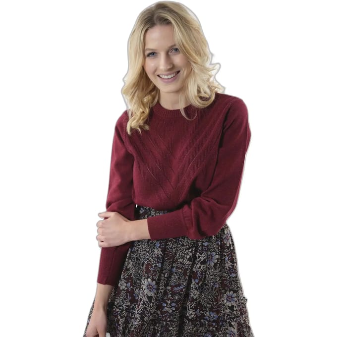 DEELUXE Round-neck sweater Burgundy