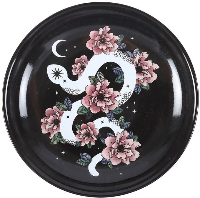Something Different - Floral Snake Decoratie schaaltje - Zwart