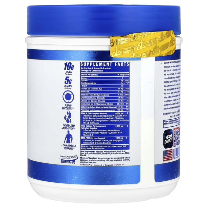 Signature Series, Amino Tone + Eaa™, Blue Raze, 554G[1.2Lb]