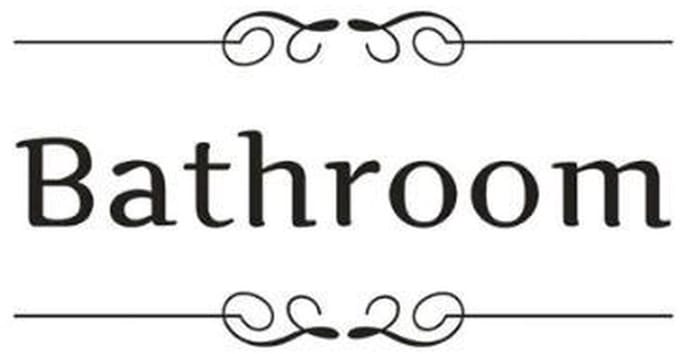 Scoby - Bathroom Sticker - Muursticker - Badkamer sticker - Deursticker - Bathroom - 30/15CM